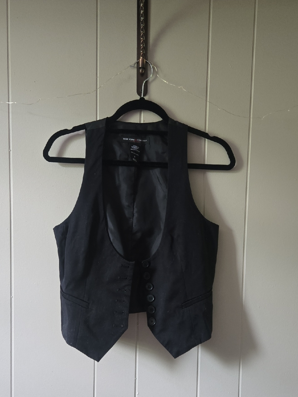New York & Company Black Women's Vest